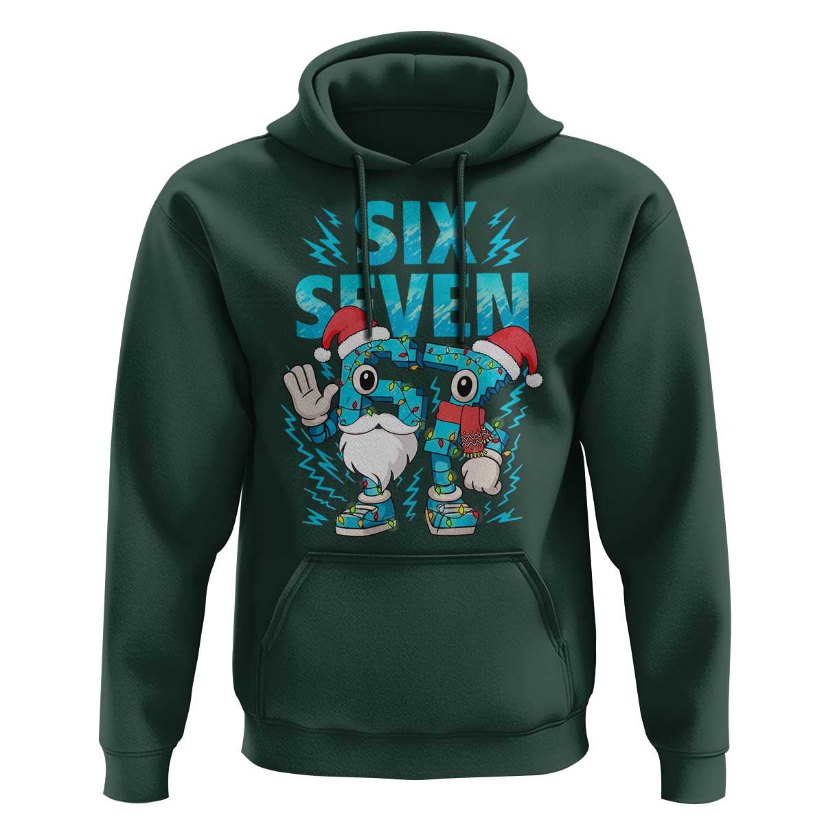 67 Six Seven Christmas Hoodie Funny Italian Brainrot Meme - Wonder Print Shop