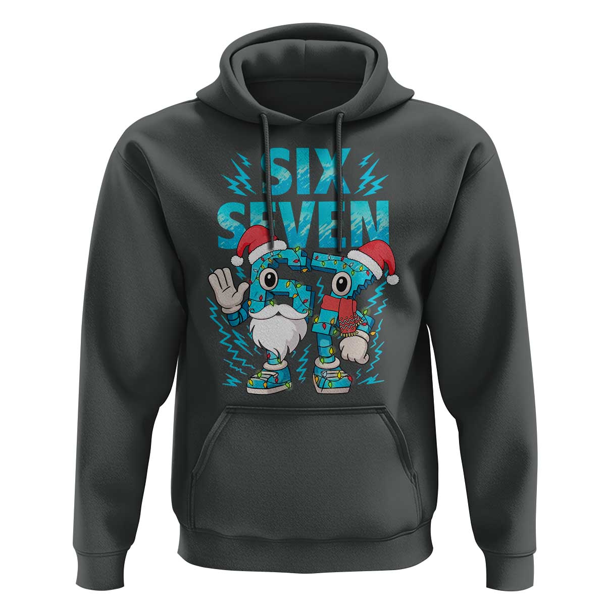 67 Six Seven Christmas Hoodie Funny Italian Brainrot Meme - Wonder Print Shop