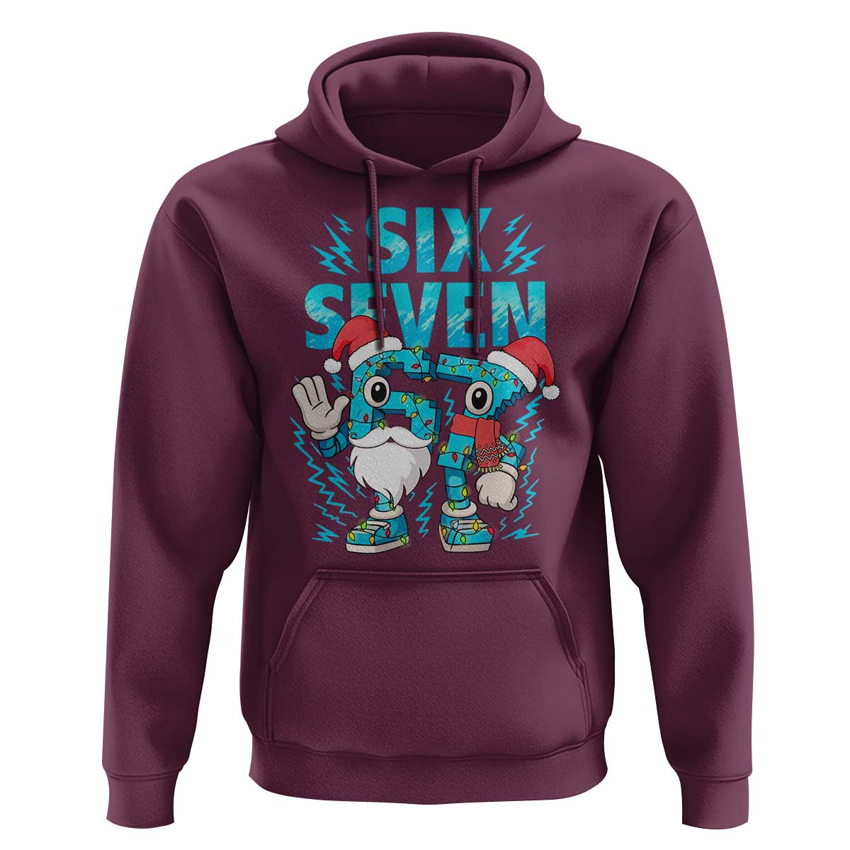 67 Six Seven Christmas Hoodie Funny Italian Brainrot Meme - Wonder Print Shop