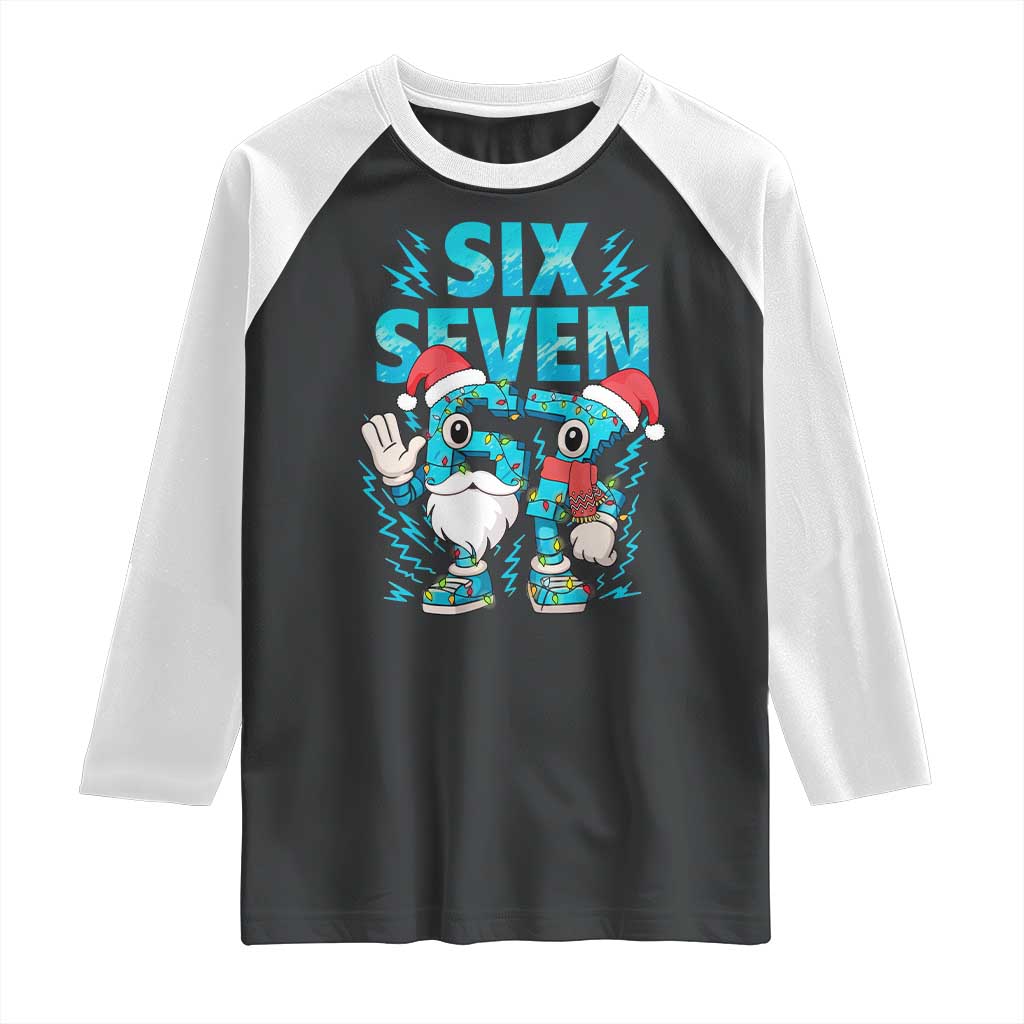 67 Six Seven Christmas Raglan Shirt Funny Italian Brainrot Meme - Wonder Print Shop