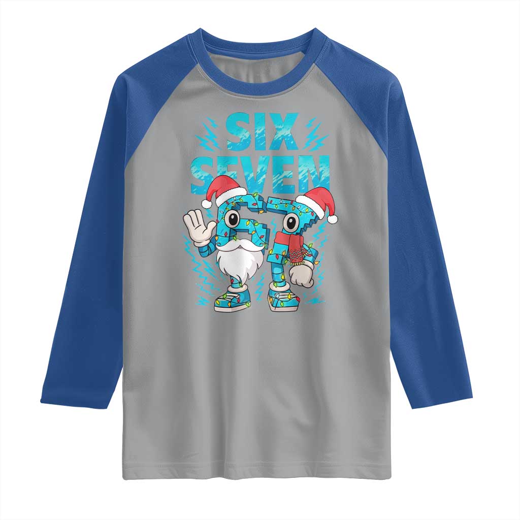 67 Six Seven Christmas Raglan Shirt Funny Italian Brainrot Meme - Wonder Print Shop