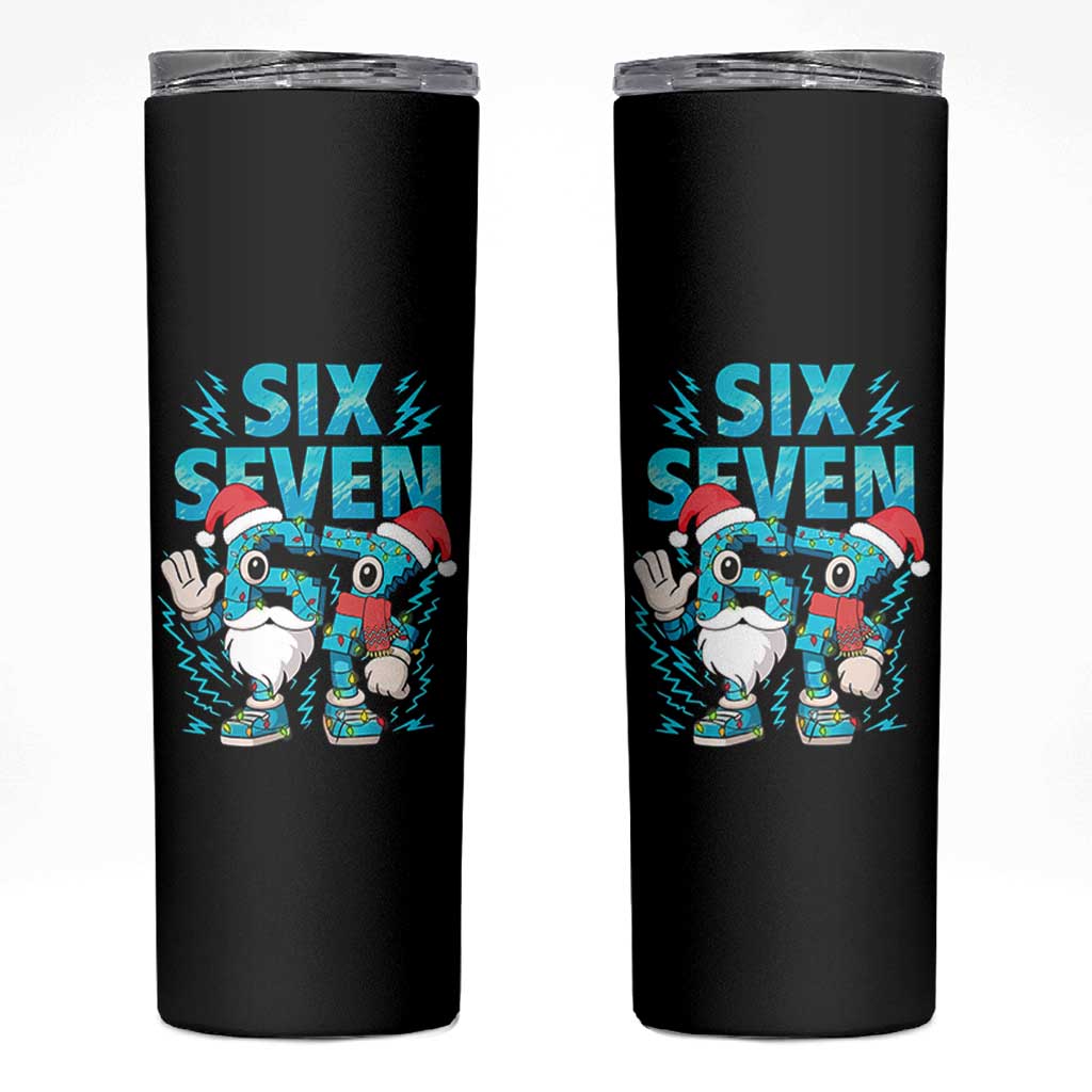 67 Six Seven Christmas Skinny Tumbler Funny Italian Brainrot Meme - Wonder Print Shop