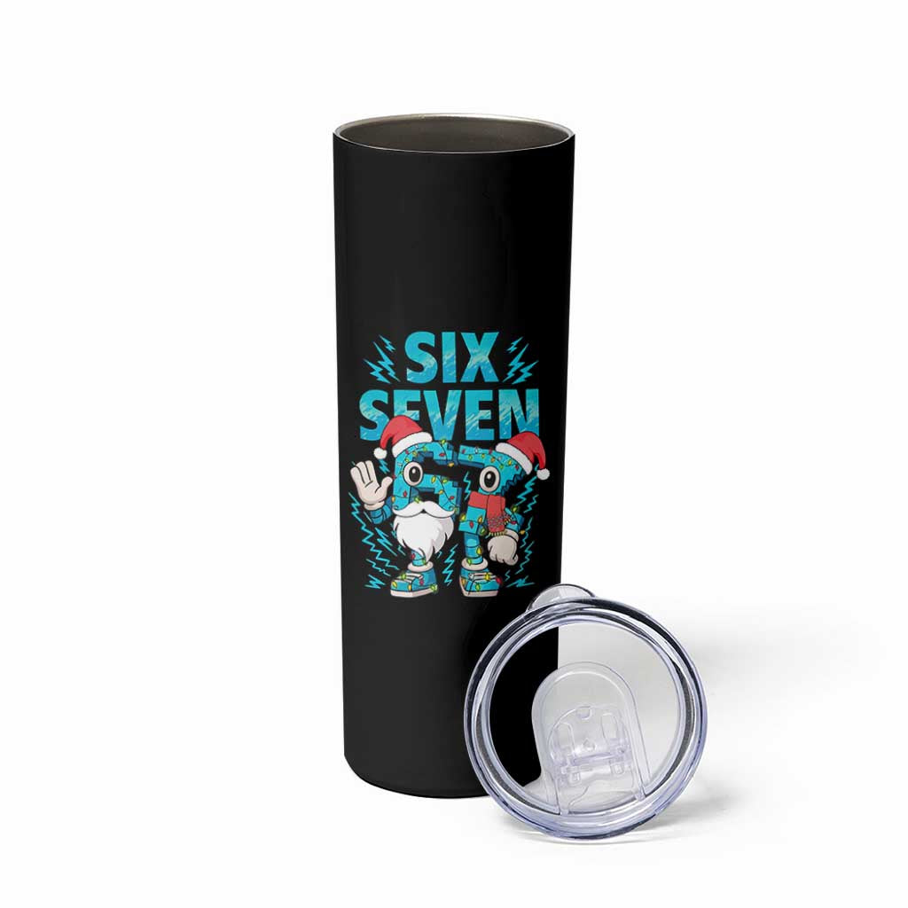 67 Six Seven Christmas Skinny Tumbler Funny Italian Brainrot Meme - Wonder Print Shop