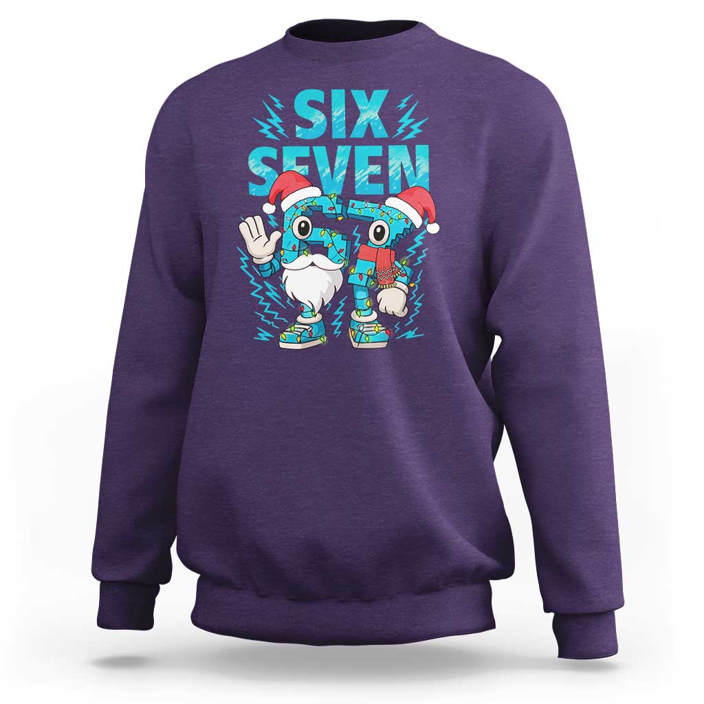 67 Six Seven Christmas Sweatshirt Funny Italian Brainrot Meme - Wonder Print Shop