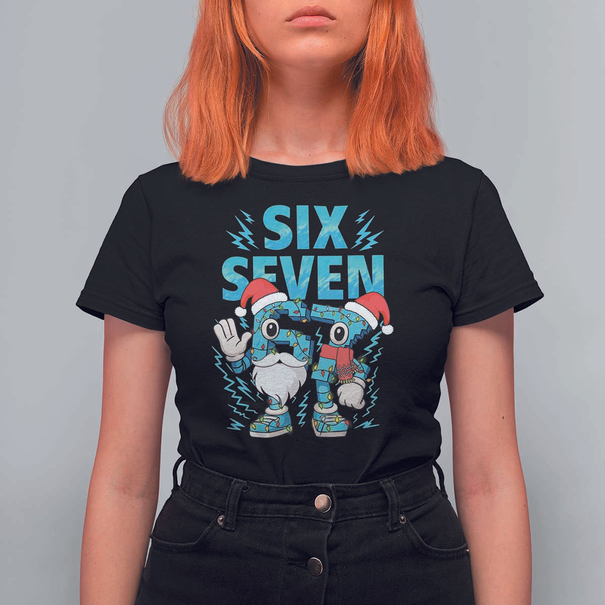 67 Six Seven Christmas T Shirt For Women Funny Italian Brainrot Meme - Wonder Print Shop