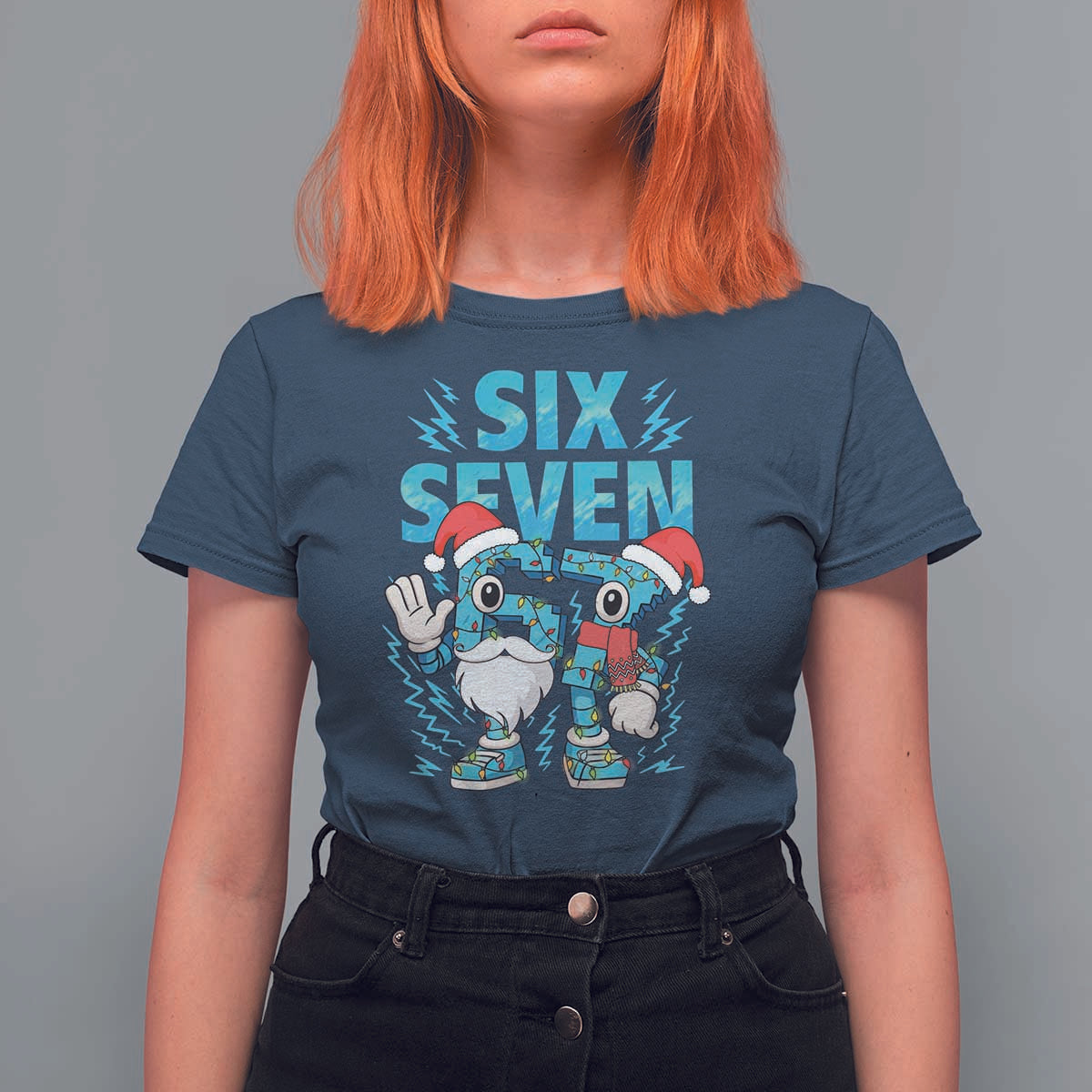 67 Six Seven Christmas T Shirt For Women Funny Italian Brainrot Meme - Wonder Print Shop