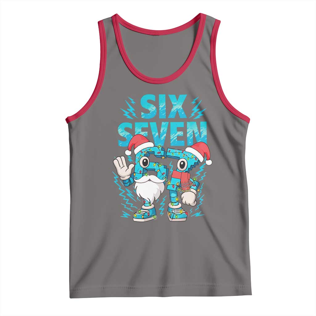 67 Six Seven Christmas Tank Top Funny Italian Brainrot Meme - Wonder Print Shop