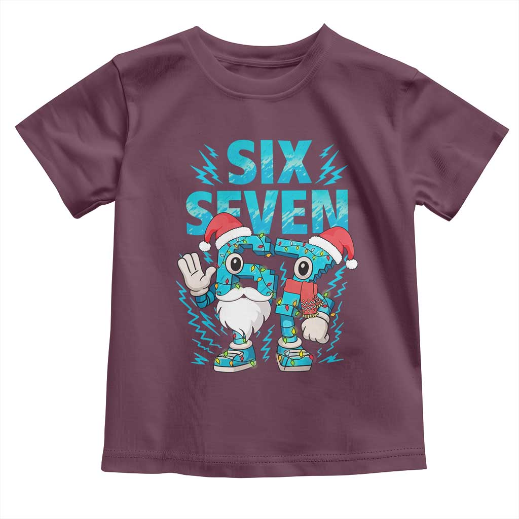 67 Six Seven Christmas Toddler T Shirt Funny Italian Brainrot Meme - Wonder Print Shop