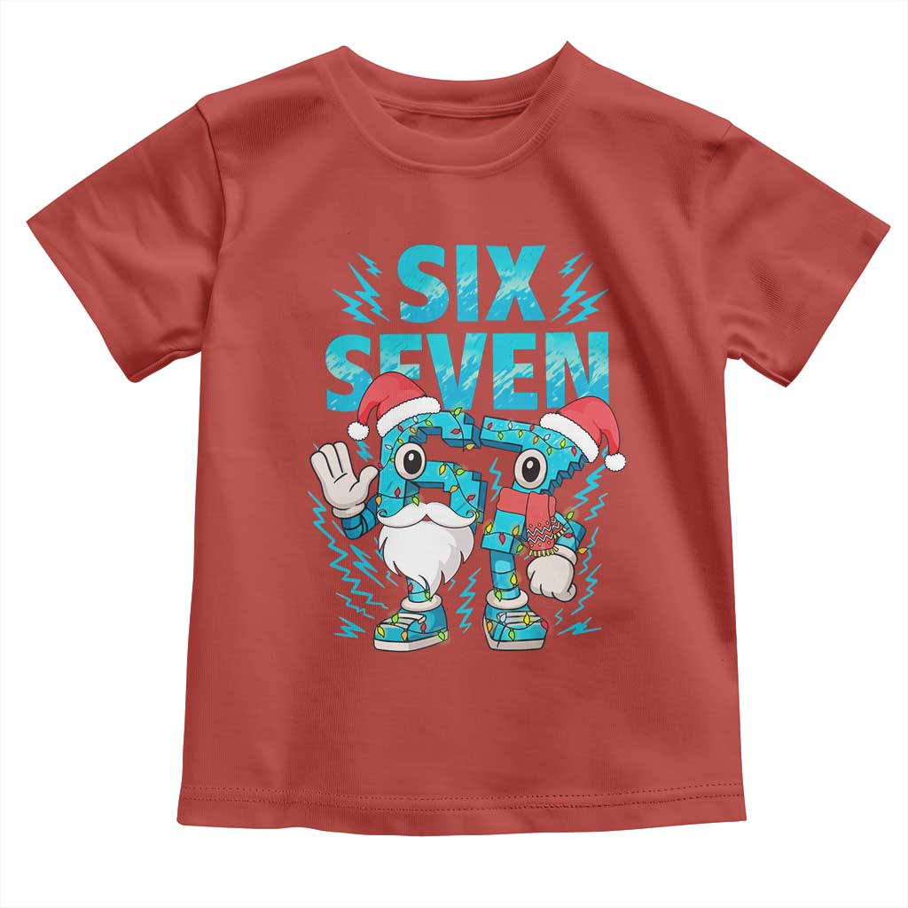 67 Six Seven Christmas Toddler T Shirt Funny Italian Brainrot Meme - Wonder Print Shop