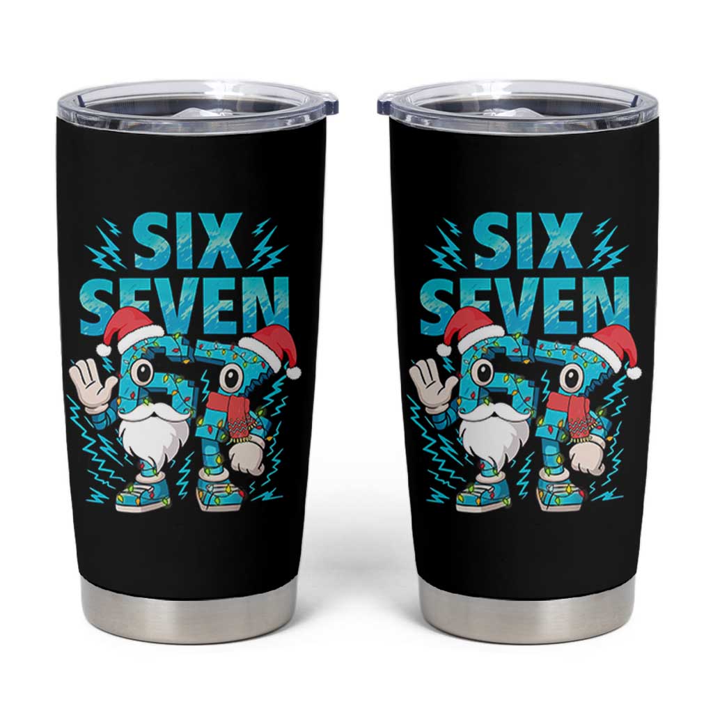 67 Six Seven Christmas Tumbler Cup Funny Italian Brainrot Meme - Wonder Print Shop