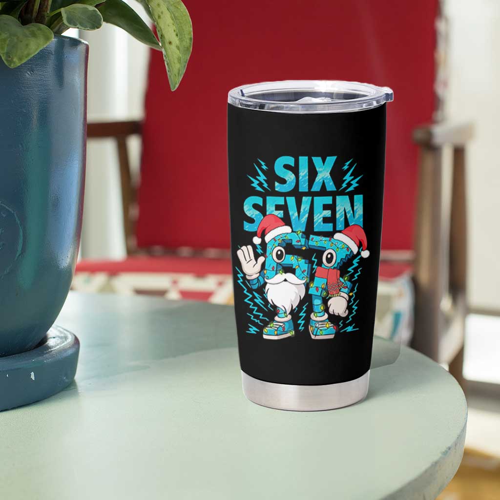 67 Six Seven Christmas Tumbler Cup Funny Italian Brainrot Meme - Wonder Print Shop