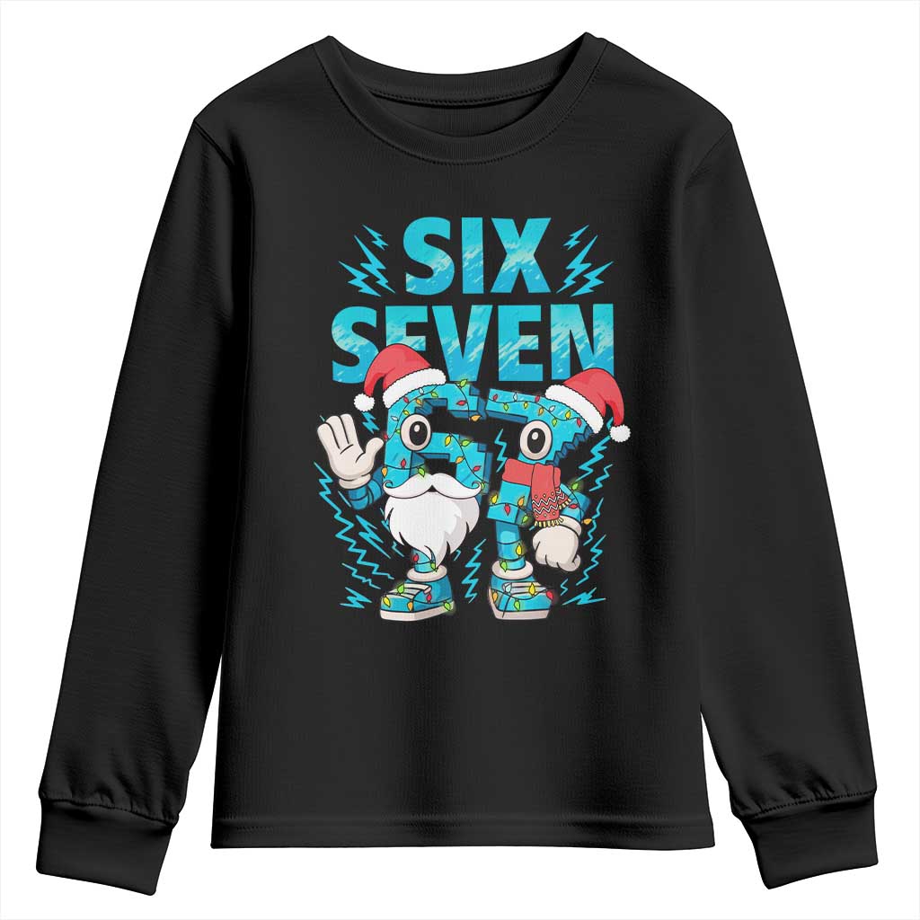 67 Six Seven Christmas Youth Sweatshirt Funny Italian Brainrot Meme - Wonder Print Shop