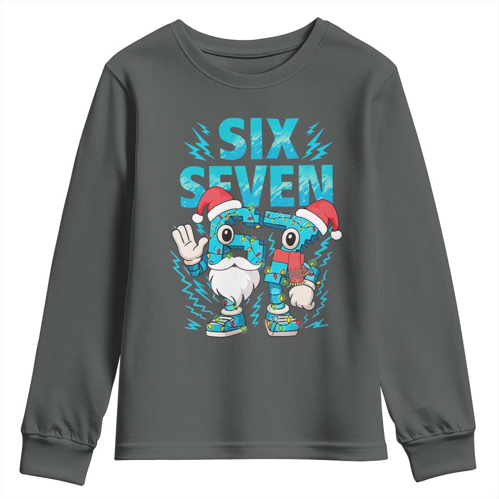 67 Six Seven Christmas Youth Sweatshirt Funny Italian Brainrot Meme - Wonder Print Shop