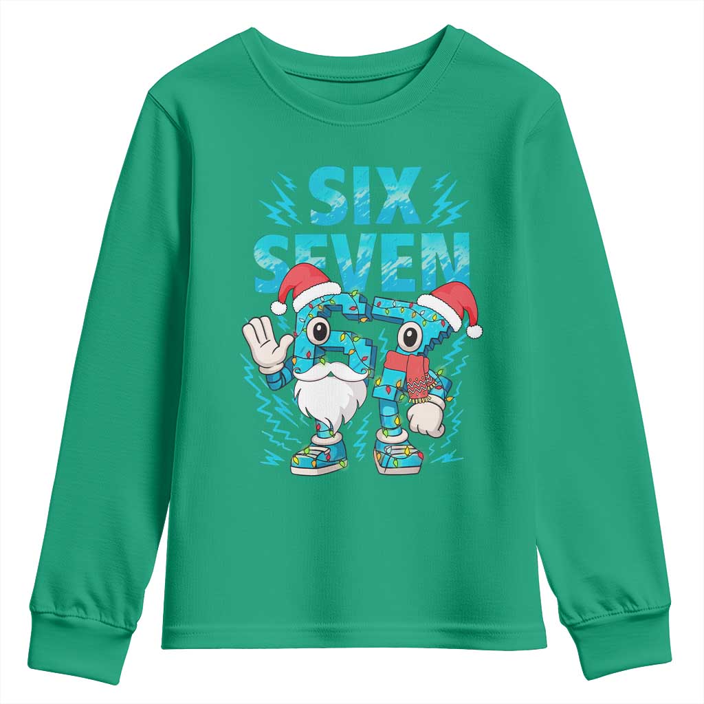 67 Six Seven Christmas Youth Sweatshirt Funny Italian Brainrot Meme - Wonder Print Shop
