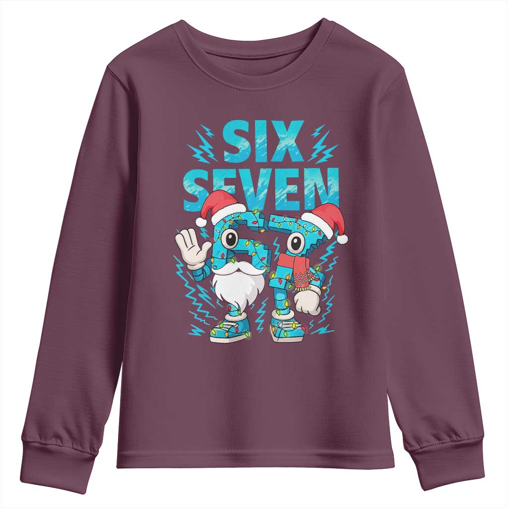67 Six Seven Christmas Youth Sweatshirt Funny Italian Brainrot Meme - Wonder Print Shop