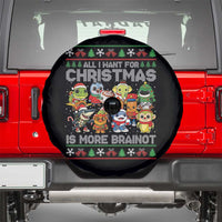 Italian Brainrot Christmas Meme Spare Tire Cover All I Want For Xmas Is More Brainot - Wonder Print Shop