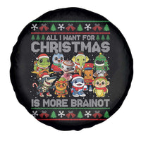 Italian Brainrot Christmas Meme Spare Tire Cover All I Want For Xmas Is More Brainot - Wonder Print Shop