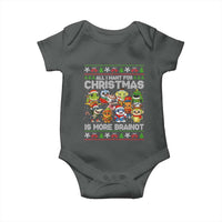 Italian Brainrot Christmas Meme Baby Onesie All I Want For Xmas Is More Brainot - Wonder Print Shop