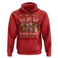 Italian Brainrot Christmas Meme Hoodie All I Want For Xmas Is More Brainot - Wonder Print Shop
