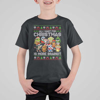 Italian Brainrot Christmas Meme T Shirt For Kid All I Want For Xmas Is More Brainot - Wonder Print Shop