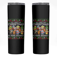 Italian Brainrot Christmas Meme Skinny Tumbler All I Want For Xmas Is More Brainot - undefined