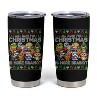 Italian Brainrot Christmas Meme Tumbler Cup All I Want For Xmas Is More Brainot - Wonder Print Shop