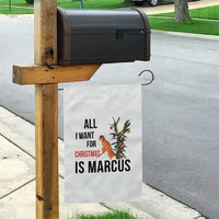 Marcus The Worm Robert Meme Garden Flag All I Want For Christmas Is Marcus - Wonder Print Shop