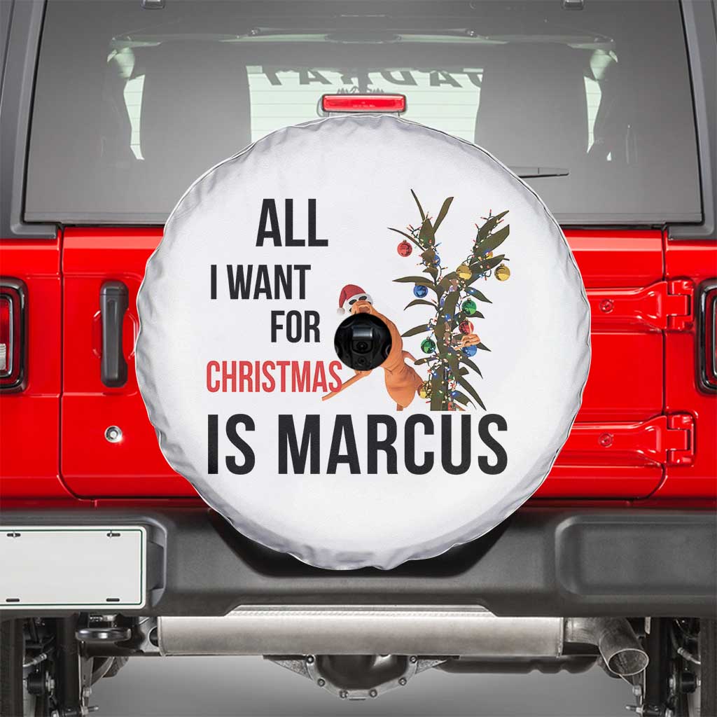 Marcus The Worm Robert Meme Spare Tire Cover All I Want For Christmas Is Marcus - Wonder Print Shop