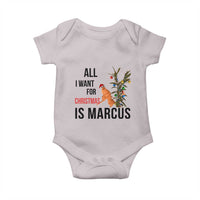 Marcus The Worm Robert Meme Baby Onesie All I Want For Christmas Is Marcus - Wonder Print Shop