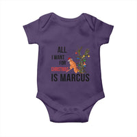 Marcus The Worm Robert Meme Baby Onesie All I Want For Christmas Is Marcus - Wonder Print Shop
