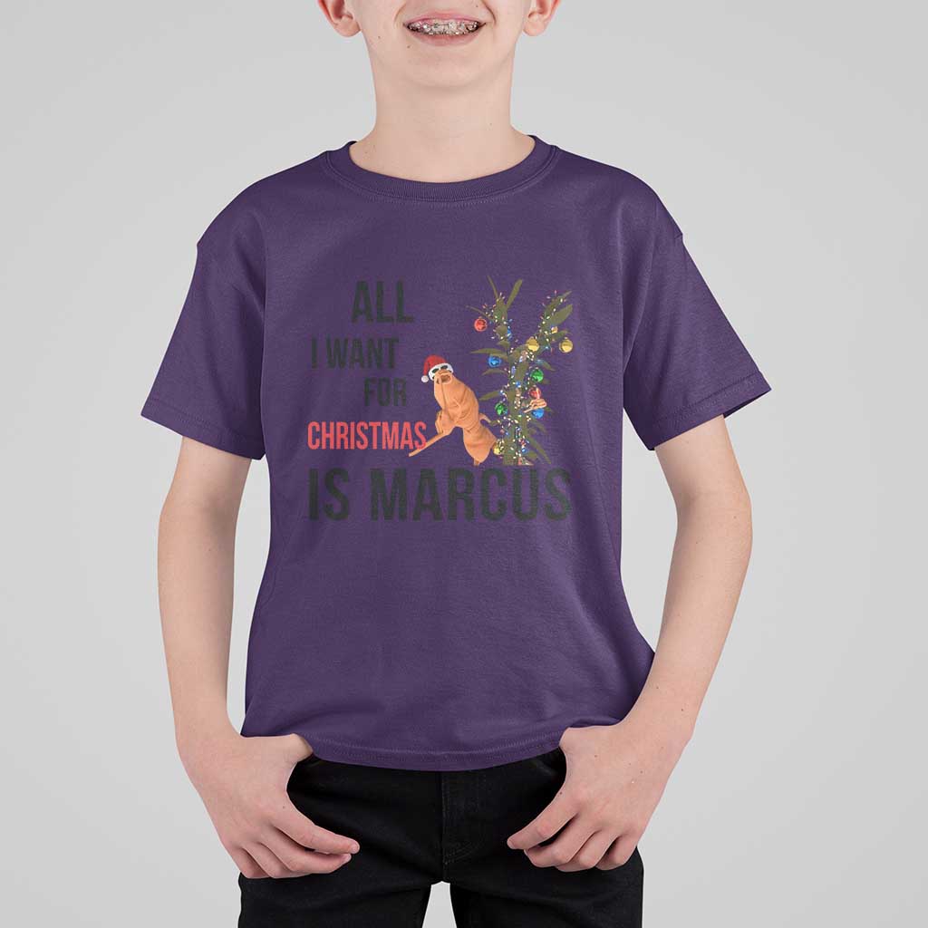 Marcus The Worm Robert Meme T Shirt For Kid All I Want For Christmas Is Marcus - Wonder Print Shop