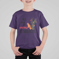 Marcus The Worm Robert Meme T Shirt For Kid All I Want For Christmas Is Marcus - Wonder Print Shop