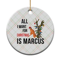 Marcus The Worm Robert Meme Ceramic Ornament All I Want For Christmas Is Marcus - Wonder Print Shop