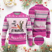 Marcus The Worm Robert Meme Ugly Christmas Sweater All I Want For Xmas Is Marcus - Wonder Print Shop