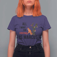 Marcus The Worm Robert Meme T Shirt For Women All I Want For Christmas Is Marcus - Wonder Print Shop