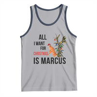 Marcus The Worm Robert Meme Tank Top All I Want For Christmas Is Marcus - Wonder Print Shop