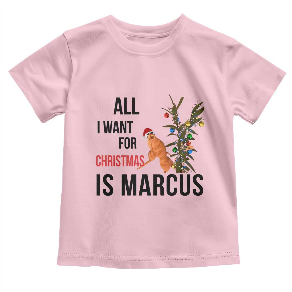 Marcus The Worm Robert Meme Toddler T Shirt All I Want For Christmas Is Marcus - Wonder Print Shop