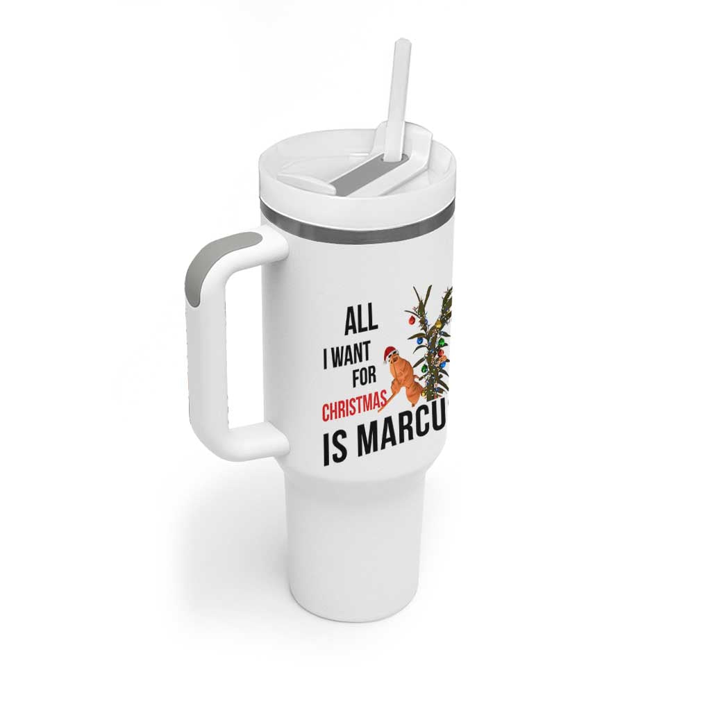 Marcus The Worm Robert Meme Tumbler With Handle All I Want For Christmas Is Marcus - Wonder Print Shop