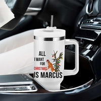 Marcus The Worm Robert Meme Tumbler With Handle All I Want For Christmas Is Marcus - Wonder Print Shop