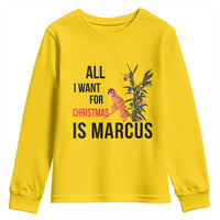 Marcus The Worm Robert Meme Youth Sweatshirt All I Want For Christmas Is Marcus - Wonder Print Shop
