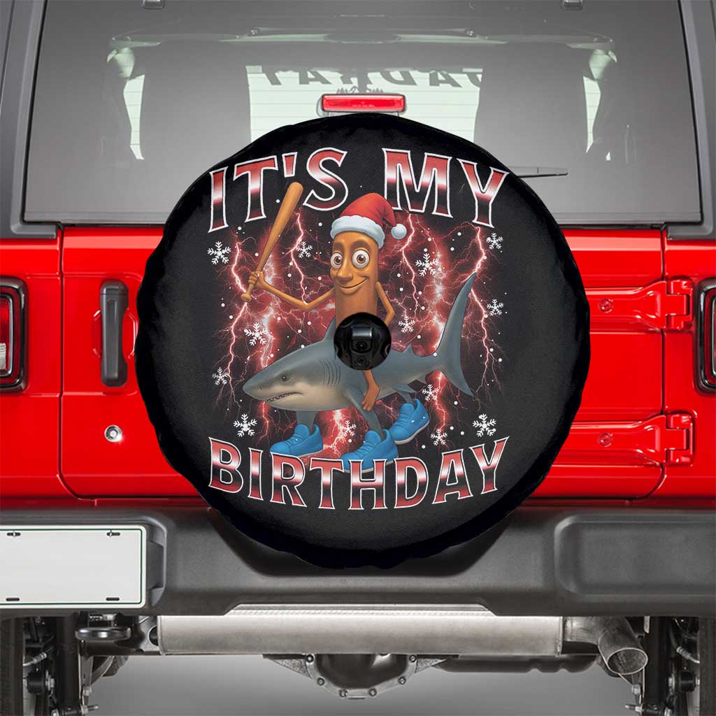 Italian Brainrot Christmas Meme Spare Tire Cover It Is My Birthday - Wonder Print Shop