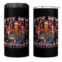 Italian Brainrot Christmas Meme 4 in 1 Can Cooler Tumbler It Is My Birthday - Wonder Print Shop