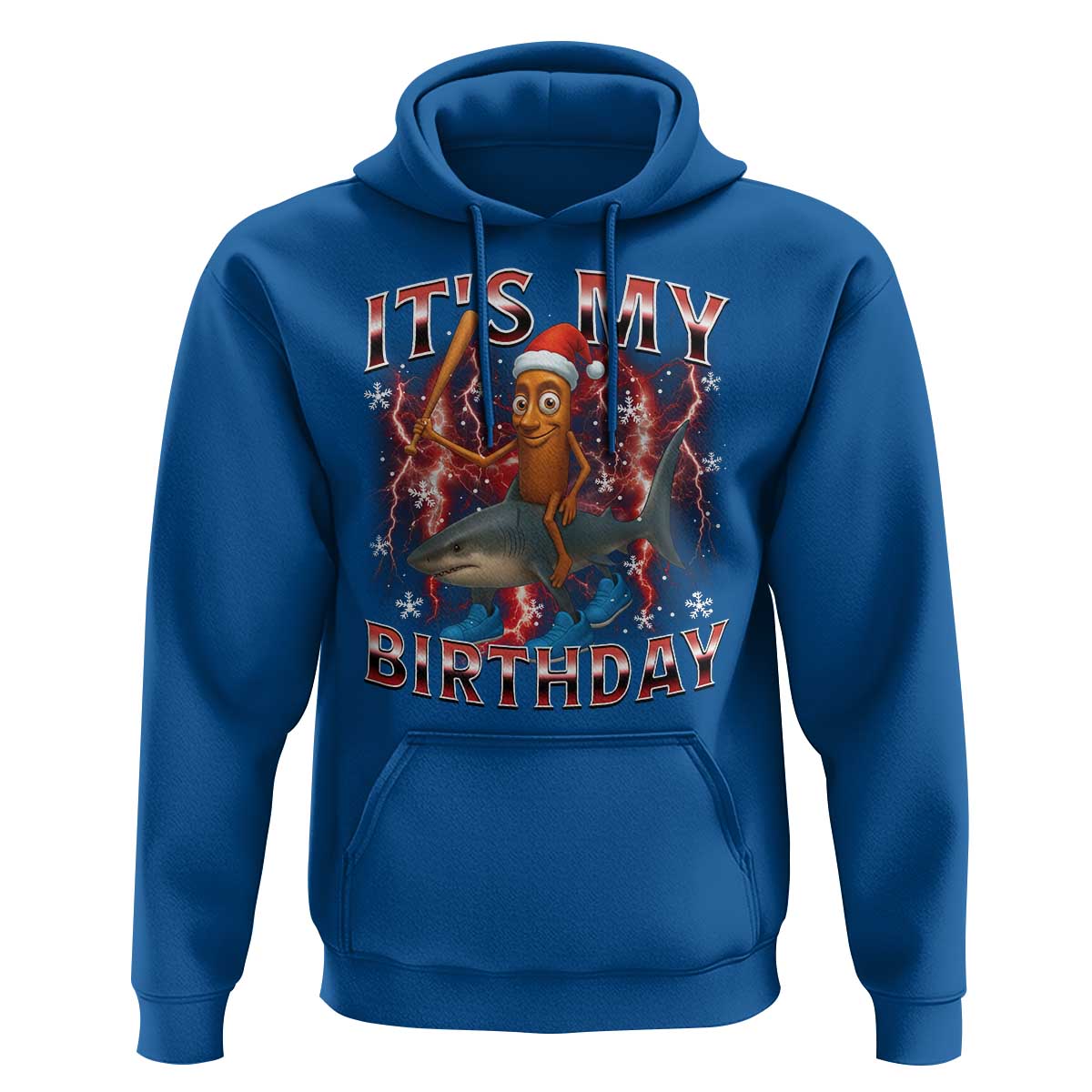 Italian Brainrot Christmas Meme Hoodie It Is My Birthday - Wonder Print Shop