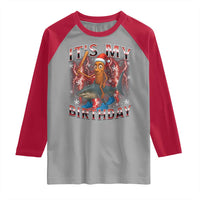 Italian Brainrot Christmas Meme Raglan Shirt It Is My Birthday - Wonder Print Shop