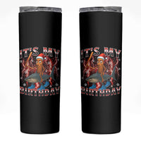 Italian Brainrot Christmas Meme Skinny Tumbler It Is My Birthday - Wonder Print Shop