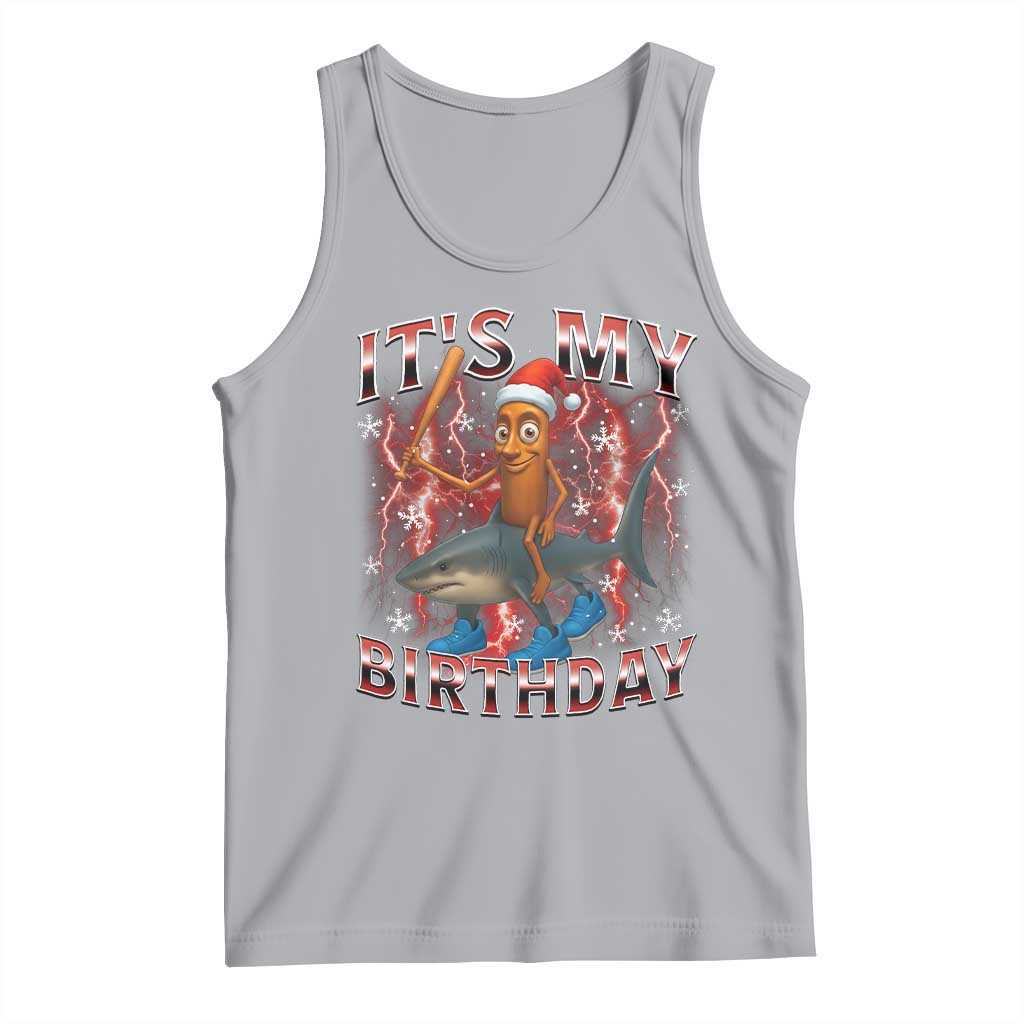 Italian Brainrot Christmas Meme Tank Top It Is My Birthday - Wonder Print Shop