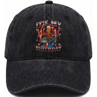 Italian Brainrot Christmas Meme Washed Cotton Baseball Cap It Is My Birthday