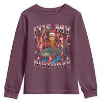 Italian Brainrot Christmas Meme Youth Sweatshirt It Is My Birthday - Wonder Print Shop