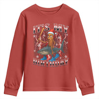 Italian Brainrot Christmas Meme Youth Sweatshirt It Is My Birthday - Wonder Print Shop