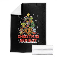 Italian Brainrot Christmas Tree Meme Throw Blanket - Wonder Print Shop